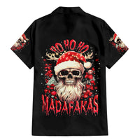 Skull Santa Claus Family Matching Mermaid Dress and Hawaiian Shirt Ho Ho Ho Madafakas - Wonder Print Shop