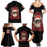Skull Santa Claus Family Matching Summer Maxi Dress and Hawaiian Shirt Ho Ho Ho Madafakas - Wonder Print Shop