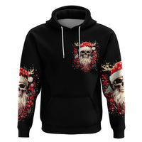 Skull Santa Claus Hoodie Ho Ho Ho Madafakas - Wonder Print Shop