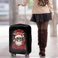 Skull Santa Claus Luggage Cover Ho Ho Ho Madafakas - Wonder Print Shop