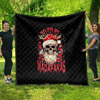 Skull Santa Claus Quilt Ho Ho Ho Madafakas - Wonder Print Shop