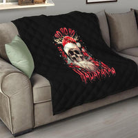 Skull Santa Claus Quilt Ho Ho Ho Madafakas - Wonder Print Shop