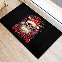 Skull Santa Claus Rubber Doormat Ho Ho Ho Madafakas - Wonder Print Shop