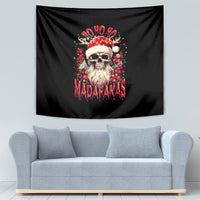 Skull Santa Claus Tapestry Ho Ho Ho Madafakas - Wonder Print Shop