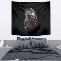 Viking Santa Claus Tapestry Vahalla Santa Clau Coming - Wonder Print Shop