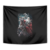 Viking Santa Claus Tapestry Vahalla Santa Clau Coming - Wonder Print Shop