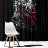 Viking Santa Claus Window Curtain Vahalla Santa Clau Coming - Wonder Print Shop