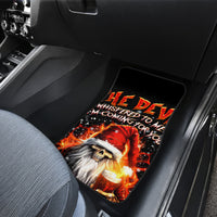 Skeleton Santa Claus Car Mats The Devil Whispered To Me I'm Coming For You I Whisper Back Bring Beer - Wonder Print Shop