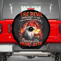 Skeleton Santa Claus Spare Tire Cover The Devil Whispered To Me I'm Coming For You I Whisper Back Bring Beer - Wonder Print Shop
