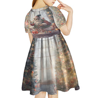 Skeleton Santa Claus Kid Short Sleeve Dress Repair For Christmas Santa Claus - Wonder Print Shop