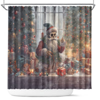 skeleton-santa-claus-shower-curtain-repair-for-christmas-santa-claus