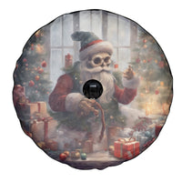 Skeleton Santa Claus Spare Tire Cover Repair For Christmas Santa Claus - Wonder Print Shop