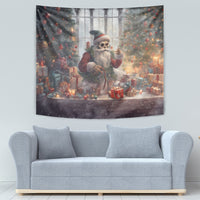 Skeleton Santa Claus Tapestry Repair For Christmas Santa Claus - Wonder Print Shop