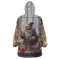 Skeleton Santa Claus Wearable Blanket Hoodie Repair For Christmas Santa Claus - Wonder Print Shop