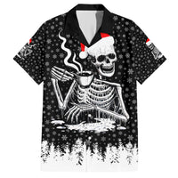 Skeleton Santa Claus Hawaiian Shirt Scary Skeleton Santa Claus Coming - Wonder Print Shop