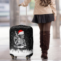 Skeleton Santa Claus Luggage Cover Scary Skeleton Santa Claus Coming - Wonder Print Shop