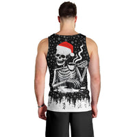 Skeleton Santa Claus Men Tank Top Scary Skeleton Santa Claus Coming - Wonder Print Shop
