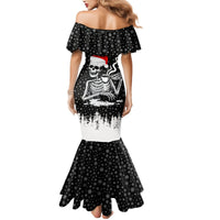 Skeleton Santa Claus Mermaid Dress Scary Skeleton Santa Claus Coming - Wonder Print Shop