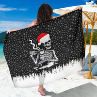 Skeleton Santa Claus Sarong Scary Skeleton Santa Claus Coming - Wonder Print Shop