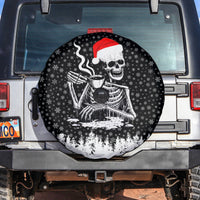 Skeleton Santa Claus Spare Tire Cover Scary Skeleton Santa Claus Coming - Wonder Print Shop