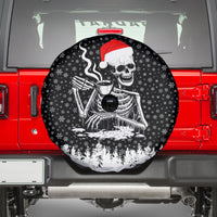 Skeleton Santa Claus Spare Tire Cover Scary Skeleton Santa Claus Coming - Wonder Print Shop