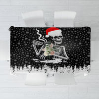 Skeleton Santa Claus Tablecloth Scary Skeleton Santa Claus Coming - Wonder Print Shop