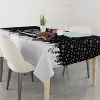 Skeleton Santa Claus Tablecloth Scary Skeleton Santa Claus Coming - Wonder Print Shop