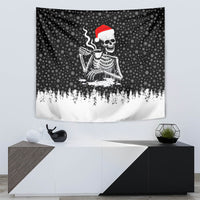 Skeleton Santa Claus Tapestry Scary Skeleton Santa Claus Coming - Wonder Print Shop