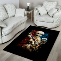 Skeleton Santa Claus Area Rug Santa Claus Is Coming To Town - Wonder Print Shop