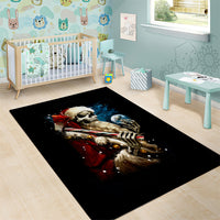 Skeleton Santa Claus Area Rug Santa Claus Is Coming To Town - Wonder Print Shop