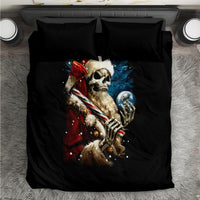 Skeleton Santa Claus Bedding Set Santa Claus Is Coming To Town - Wonder Print Shop