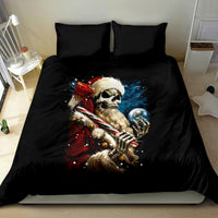 Skeleton Santa Claus Bedding Set Santa Claus Is Coming To Town - Wonder Print Shop
