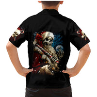 Skeleton Santa Claus Family Matching Mermaid Dress and Hawaiian Shirt Santa Claus Is Coming To Town - Wonder Print Shop
