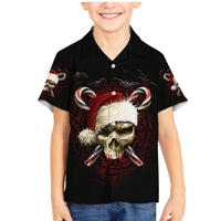 Skeleton Santa Claus Family Matching Mermaid Dress and Hawaiian Shirt Santa Claus Is Coming To Town - Wonder Print Shop