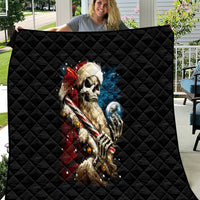 Skeleton Santa Claus Quilt Santa Claus Is Coming To Town - Wonder Print Shop
