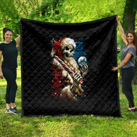 Skeleton Santa Claus Quilt Santa Claus Is Coming To Town - Wonder Print Shop