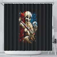 skeleton-santa-claus-shower-curtain-santa-claus-is-coming-to-town