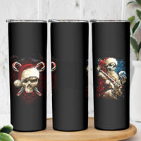 Skeleton Santa Claus Skinny Tumbler Santa Claus Is Coming To Town - Wonder Print Shop