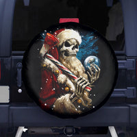 Skeleton Santa Claus Spare Tire Cover Santa Claus Is Coming To Town - Wonder Print Shop