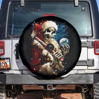 Skeleton Santa Claus Spare Tire Cover Santa Claus Is Coming To Town - Wonder Print Shop