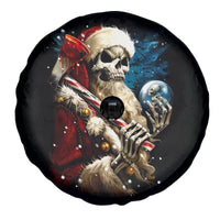 Skeleton Santa Claus Spare Tire Cover Santa Claus Is Coming To Town - Wonder Print Shop