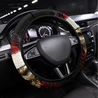 Skeleton Santa Claus Steering Wheel Cover Santa Claus Is Coming To Town - Wonder Print Shop