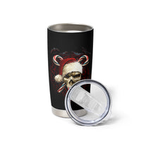 Skeleton Santa Claus Tumbler Cup Santa Claus Is Coming To Town - Wonder Print Shop