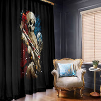 Skeleton Santa Claus Window Curtain Santa Claus Is Coming To Town - Wonder Print Shop