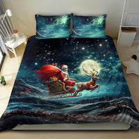 Skeleton Santa Claus Bedding Set Santa Claus Is Coming To Town - Wonder Print Shop