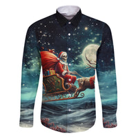 Skeleton Santa Claus Family Matching Mermaid Dress and Hawaiian Shirt Santa Claus Is Coming To Town - Wonder Print Shop
