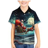 Skeleton Santa Claus Family Matching Mermaid Dress and Hawaiian Shirt Santa Claus Is Coming To Town - Wonder Print Shop