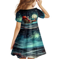 Skeleton Santa Claus Family Matching Summer Maxi Dress and Hawaiian Shirt Santa Claus Is Coming To Town - Wonder Print Shop