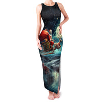 Skeleton Santa Claus Family Matching Tank Maxi Dress and Hawaiian Shirt Santa Claus Is Coming To Town - Wonder Print Shop