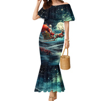 Skeleton Santa Claus Mermaid Dress Santa Claus Is Coming To Town - Wonder Print Shop